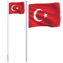 FLAGA TURCJI Z MASZTEM 6,23M ALUMINIUM