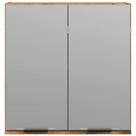 SZAFKA ŁAZIENKOWA Z LUSTREM DĄB ARTISAN 64X20X66,5CM