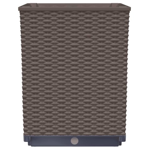 DONICE 2 SZT. BRĄZOWE 30X30X37CM POLIPROPYLEN