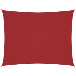 PROSTOKĄTNY ŻAGIEL PRZECIWSŁONECZNY WODOODPORNY OGRODOWY MARKIZA TARAS 3X4M CZERWONY
