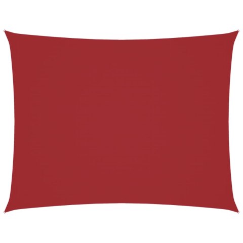 PROSTOKĄTNY ŻAGIEL PRZECIWSŁONECZNY WODOODPORNY OGRODOWY MARKIZA TARAS 3X4M CZERWONY