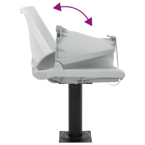 SKŁADANE SIEDZISKA DO ŁODZI 4-CZ. BEZ PODUSZEK 48X51X41CM