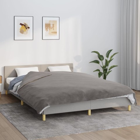 KOC OBCIĄŻENIOWY Z POSZEWKĄ SZARY 200X200CM 9KG TKANINA