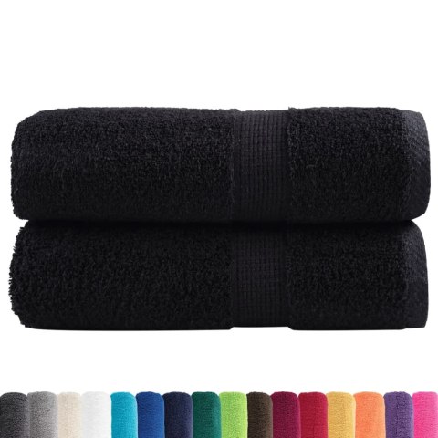 RĘCZNICZKI PREMIUM SOLUND 2 SZT. CZARNE 30X50CM 600 G/CM²