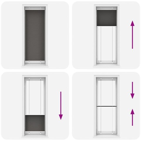 ROLETA PLISOWANA CZARNA 70X200CM SZEROKOŚĆ TKANINY 69,4CM