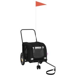 PRZYCZEPKA ROWEROWA DLA ZWIERZĄT TKANINA OXFORD I ŻELAZO