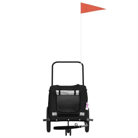 PRZYCZEPKA ROWEROWA DLA ZWIERZĄT TKANINA OXFORD I ŻELAZO