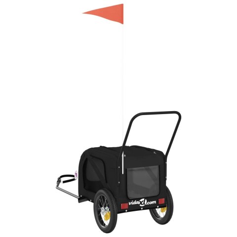 PRZYCZEPKA ROWEROWA DLA ZWIERZĄT TKANINA OXFORD I ŻELAZO