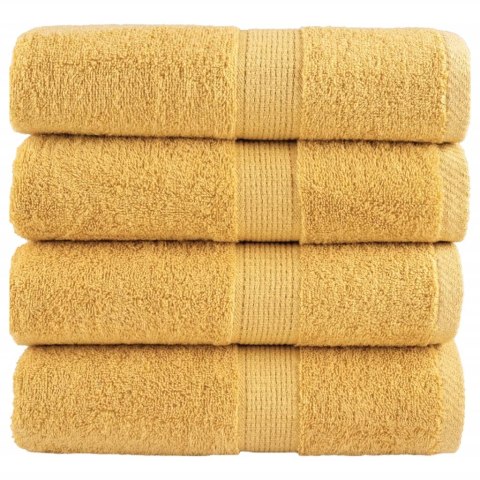 RĘCZNICZKI PREMIUM SOLUND 4 SZT. ZŁOTE 30X30CM 600 G/CM²