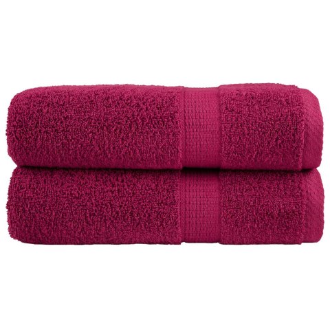RĘCZNIKI PREMIUM SOLUND 2 SZT. BORDOWE 70X140CM 600 G/CM²