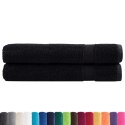 RĘCZNIKI PREMIUM SOLUND 2 SZT. CZARNE 100X200CM 600 G/CM²