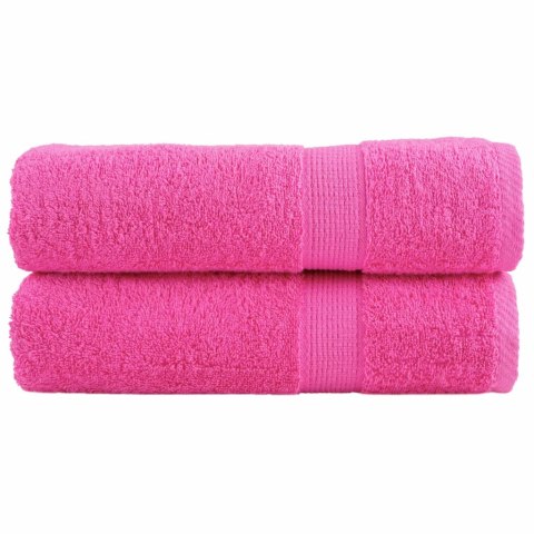 RĘCZNIKI PREMIUM SOLUND 2 SZT. RÓŻOWE 50X100CM 600 G/CM²