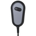 ELEKTRYCZNY FOTEL ROZKŁADANY CZARNY OBITY AKSAMITEM