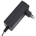 ELEKTRYCZNY FOTEL ROZKŁADANY CZARNY OBITY AKSAMITEM