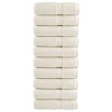 RĘCZNICZKI PREMIUM SOLUND 10 SZT. KREMOWE 30X30CM 600 G/CM²