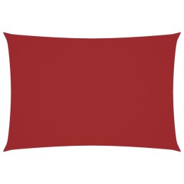 PROSTOKĄTNY ŻAGIEL OGRODOWY TKANINA OXFORD 3X5M CZERWONY
