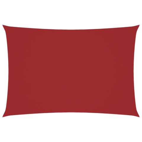 PROSTOKĄTNY ŻAGIEL OGRODOWY TKANINA OXFORD 3X5M CZERWONY