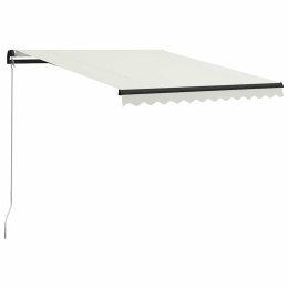 RĘCZNIE ZWIJANA MARKIZA Z LED 300X 250CM KREMOWA