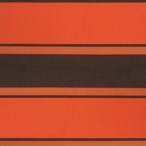 ZWIJANA MARKIZA POMARAŃCZ I BRĄZ 3,5X2,5M TKANINA I ALUMINIUM