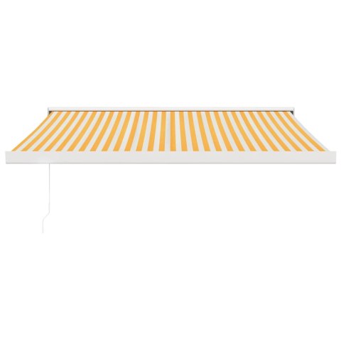 ZWIJANA MARKIZA ŻÓŁTO-BIAŁA 3X2,5M TKANINA I ALUMINIUM