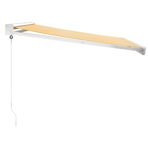 ZWIJANA MARKIZA ŻÓŁTO-BIAŁA 3X2,5M TKANINA I ALUMINIUM