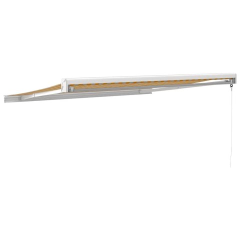 ZWIJANA MARKIZA ŻÓŁTO-BIAŁA 3X2,5M TKANINA I ALUMINIUM