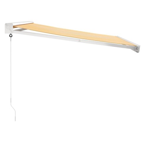 ZWIJANA MARKIZA ŻÓŁTO-BIAŁA 3,5X2,5M TKANINA I ALUMINIUM