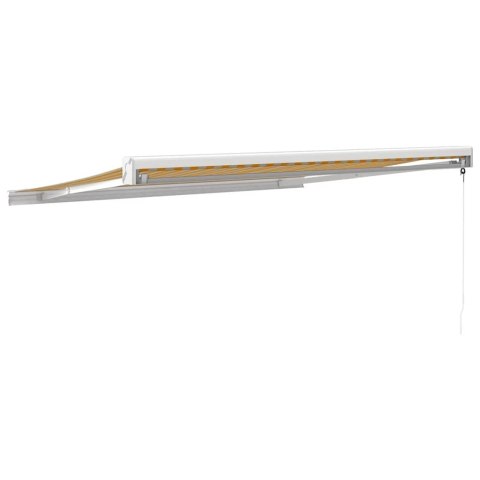 ZWIJANA MARKIZA ŻÓŁTO-BIAŁA 3,5X2,5M TKANINA I ALUMINIUM