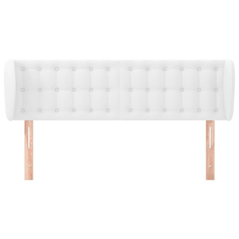 ZAGŁÓWEK USZAK BIAŁY 147X23X78/88CM SZTUCZNA SKÓRA