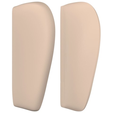 VidaXL Zagłówek uszak, cappuccino, 203x23x78/88 cm, sztuczna skóra