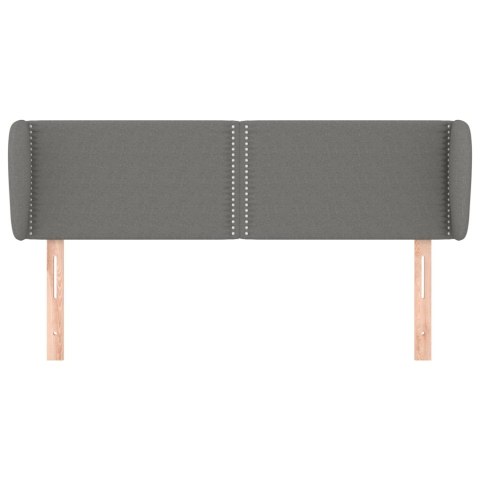 ZAGŁÓWEK USZAK CIEMNOSZARY 147X23X78/88CM TKANINA