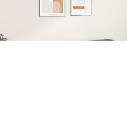 ZAGŁÓWEK USZAK SZARY 203X23X78/88CM SZTUCZNA SKÓRA