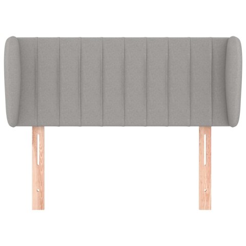 ZAGŁÓWEK USZAK JASNOSZARY 93X23X78/88CM TKANINA