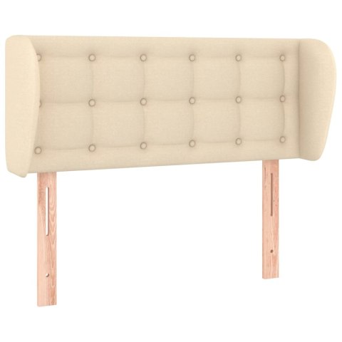 ZAGŁÓWEK USZAK KREMOWY 103X23X78/88CM TKANINA