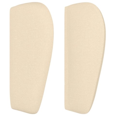 ZAGŁÓWEK USZAK KREMOWY 103X23X78/88CM TKANINA