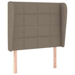 ZAGŁÓWEK USZAK TAUPE 103X23X118/128CM TKANINA