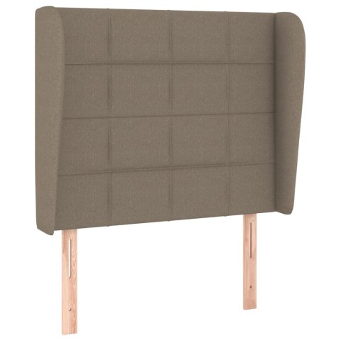 ZAGŁÓWEK USZAK TAUPE 103X23X118/128CM TKANINA