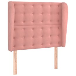 ZAGŁÓWEK USZAK RÓŻOWY 103X23X118/128CM AKSAMIT