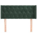 ZAGŁÓWEK USZAK CIEMNOZIELONY 93X16X78/88CM AKSAMIT