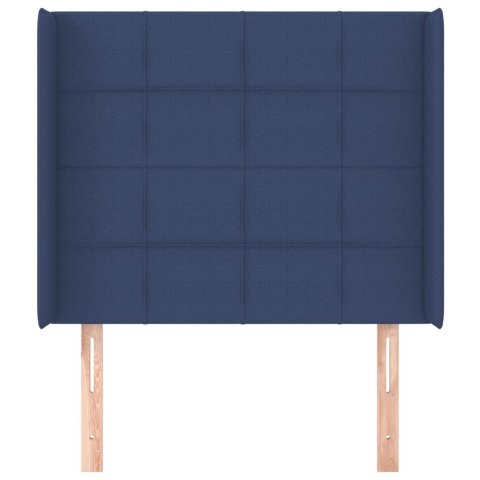 ZAGŁÓWEK USZAK NIEBIESKI 83X16X118/128CM TKANINA