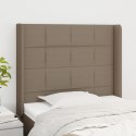 ZAGŁÓWEK USZAK TAUPE 103X16X118/128CM TKANINA