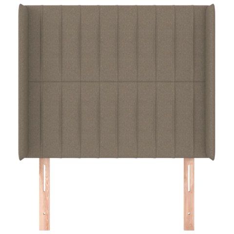 ZAGŁÓWEK USZAK TAUPE 93X16X118/128CM TKANINA