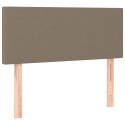 ZAGŁÓWEK DO ŁÓŻKA Z LED TAUPE 90X5X78/88CM TKANINA
