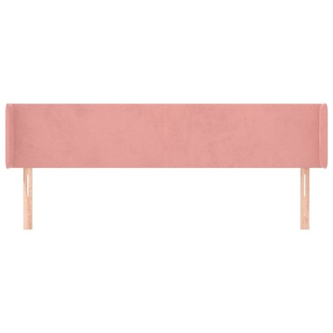 ZAGŁÓWEK USZAK RÓŻOWY 163X16X78/88CM AKSAMIT