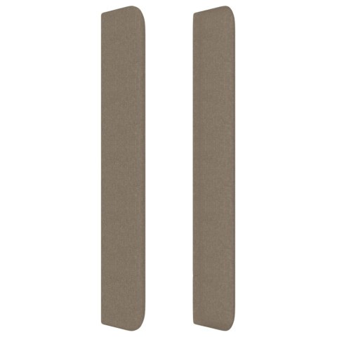 ZAGŁÓWEK USZAK TAUPE 183X16X118/128CM TKANINA