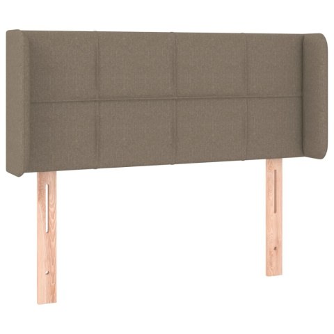 ZAGŁÓWEK DO ŁÓŻKA Z LED TAUPE 103X16X78/88CM TKANINA