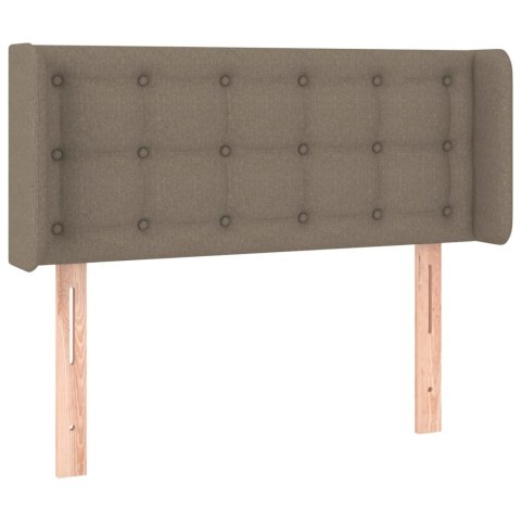 ZAGŁÓWEK DO ŁÓŻKA Z LED TAUPE 103X16X78/88CM TKANINA