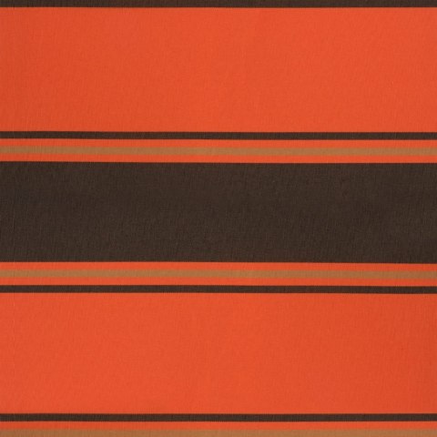 ZWIJANA MARKIZA POMARAŃCZ I BRĄZ 4,5X3M TKANINA I ALUMINIUM