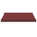 AUTOMATYCZNIE ZWIJANA MARKIZA Z LED BURGUNDOWA 400X300CM