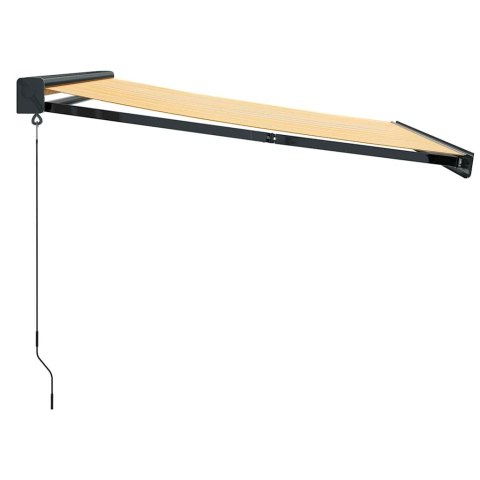 ZWIJANA MARKIZA ŻÓŁTO-BIAŁA 3X2,5M TKANINA I ALUMINIUM